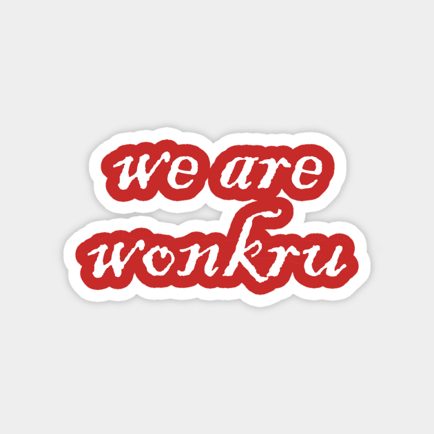 We Are Wonkru (No Machete) Sticker by sleepawaydan